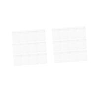 Amosfun 2 Ensembles Pochette De Rangement Bijoux Transparentes PVC Lot de Autocollants pour Offrir Et Organiser Vos Accessoires Matériau Et 100 Pièces * 2