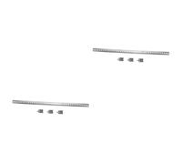 Amosfun 2 Ensembles Support pour réfrigérateur Support en acier inoxydable Barre de support réfrigérateur congélateur étagère pince de support de réfrigérateur agrafe de réfrigérateur