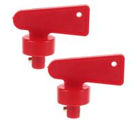 Amosfun 2 Interrupteurs Clé de Déconnexion de Batterie pour Voiture et Bateau, Fonction Coupe-Circuit, Installation Facile, Construction Robuste, Usage pour Modification Automobile