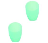 Amosfun 2 Pièces Abat-jour en fer à cheval incliné led leds décoration maison lampe de table foteuil salon table lamp accessoire de lampe abat-jour tête inclinée Plastique