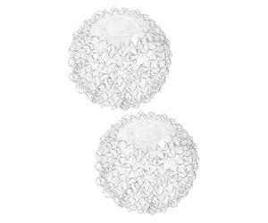 Amosfun 2 Pièces Abat-jour En Verre Dehors Abat-jour Applique Moderne Suspension Globe Décor Couvercle De Plafonnier Abat-jour Blancs Abat-jour Sphère Portable Ombre Solaire Un Verre