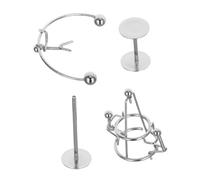 Amosfun 2 Pièces Balancing Desk Sculpture Mini Iron Weightlifter Physics Toy For Science Education Relaxation Office Decorations
