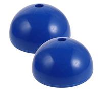 Amosfun 2 Pièces Base de Drapeau de Coin de Football ABS Bleu | Support Stable Résistant aux Intempéries, Conforme aux Spécifications Officielles, pour Événements et Séances de Soccer