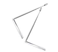 Amosfun 2 pièces Bâtons de Radiesthésie Acier Inoxydable Pliables Outils de Détection Portables pour Exploration Eau et Énergies