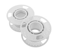 Amosfun 2 Pièces Bobine de Filament 3d pour Imprimante, Rouleau 250g Blanc | Gestion du Filament, Réduit les Ruptures Bouchons, pour Essais Prototypes et Impressions Multicolores