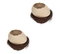 Amosfun 2 Pièces Bol à Dessert Œuf Récipient Alimentaire Oiseau pour Noodles Boissons Froides Barbecue
