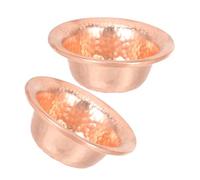 Amosfun 2 pièces Bol Lot de Bols Laiton pour Offrandes Rituelles Résistant Au Feu et Portable pour Cérémonies Bouddhistes et Intérieure