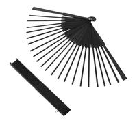 Amosfun 2 Pièces Cadre Éventail Pliant DIY en Bois 25 Nervures 21 CM