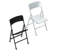 Amosfun 2 pièces Chaises Miniatures Pliantes de Chaises Décoratives pour Maison de Poupées Modèle Réaliste Design Compact et Pratique pour Garçon Fille et