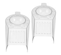 Amosfun 2 Pièces Couvercle Acrylique Transparent pour Machine Pop Corn à Air Chaud Accessoire Domestique Stable et Facile à Nettoyer pour Cinéma