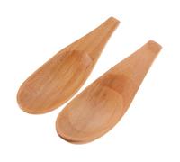 Amosfun 2 pièces Cuillères Courtes pour Café et Lait Petites Cuillères Doseuses Légères pour Épices Thé Masque Facial Finition et Résistante