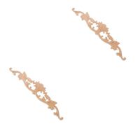 Amosfun 2 Pièces décalcomanies de Sculpture sur Bois Decoration Mural décoration Mural Petits miroirs pour Mur Fond d'écran texturé Amovible décoration Maison Autocollants Applique en Bois