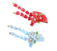 Amosfun 2 Pièces Épingle à Cheveux Japonaise Accessoire Vintage pour Kimono Motifs Traditionnels de Décor Élégant pour Femmes Amatrices de Mode