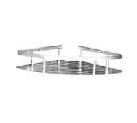Amosfun 2 Pièces Étagère de Rangement Acier Inoxydable pour Cuisine et Salle de Bain Support Mural sans Perçage Mini Étagère Angulaire Finition pour Salle de Bain et Cuisine