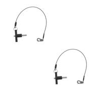 Amosfun 2 Pièces Goupille de Verrouillage pour Trépied D’enceinte, T | Acier Inoxydable, Cordon Intégré, Prise Ergonomique, pour Matériel de Support D’enceinte et Montage Rapide