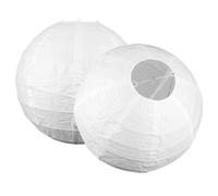 Amosfun 2 pièces Lot de Abat-jours Plafond Papier Pliables pour Lustre Intérieur Diffuseur de Lumière Douce pour Salon Chambre Décoration DIY