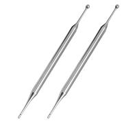 Amosfun 2 Pièces Stylo D'acupression en Acier Inoxydable Ciblage Précis des Points D'acupuncture Portable Design Ergonomique pour Visage et Mains pour Maison et Voyage