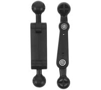 Amosfun 2 Pièces Support à Rotule Double, Bras D'extension | Connecteur à Double Rotule, Plastique Noir, Base Photo et Pince D'aération