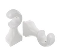 Amosfun 2 Pièces Support de Tringle à Rideaux en Bois Massif, Installation Facile, Prolongateur de Vie du Tissu, pour Chambre et Bureau Design Élégant et Naturel