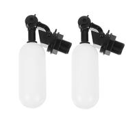 Amosfun 2 pièces Vanne à Flotteur Plastique Automatique Pouce pour Contrôle Eau Arrêt Anti-débordement Compacte pour Réservoirs Petits Remplissage Automatique et Eau