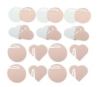 Amosfun 20 Pièces Autocollant à Vin Ton Copain Boire Petit En Buvant Tags De Boisson Rassembler Des Étiquettes De Boissons Boisson Agitateurs Cocktail Acrylique Rose Gold