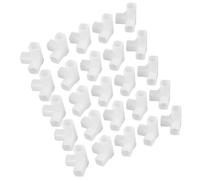 Amosfun 20 Pièces Connecteur de Fixation pour Armoire Portable en Plastique Blanc, Installation Facile et Support Stable, Joint Trois Voies Épaissi pour Rangement Quotidien
