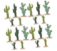 Amosfun 20 Pièces Décoration Micro Paysage Mini Décor De Paysage Statue d'arbre du Désert Réaliste Mini Cactus Réaliste Sculpture De Modèle De Cactus Sculpture Végétale Simulée Plastique