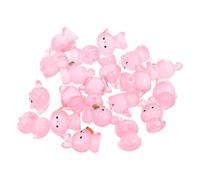 Amosfun 20 Pièces Figurine Lapin en Résine Phosphorescente pour Décoration de Bureau, Style Cartoon Adorable, Fonction Lumineuse pour Ambiance Nocturne, pour Décor de Table