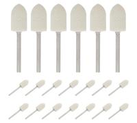 Amosfun 20 Pièces Lot de Têtes de Polissage en Laine pour Outils de Bijouterie Distribution Uniforme de Pression, Polissage de Précision pour Surfaces Délicates et Petits Outils Portatifs