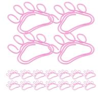 Amosfun 20 Pièces Trombones à Griffes en Métal Rose, Clips de Documents de Bureau Créatifs et Uniques, Faciles à Transporter et Résistants, pour Organiser Papiers et Cartes