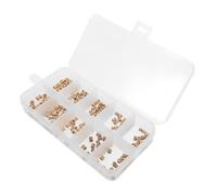 Amosfun 200 Pièces Insert Moleté en Laiton M2-m3 pour Plastique, Filetage | Structure Pré-encastrée, Prise en Main, Anti-desserrage en Vibration, pour Applications Plastique
