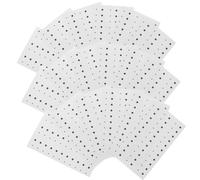 Amosfun 20pcs Autocollants Temporaires Noirs pour Maquillage Visage Halloween, Papier Réutilisable Design Amusant, pour Fêtes et Farces