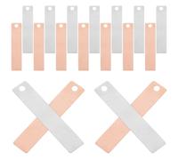 Amosfun 24 Paires Bandes D'électrodes Performance Stable Cuivre et Zinc Matériau Portable pour Expériences Scientifiques en Classe pour Débutants et Étudiants