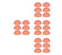 Amosfun 24 Pièces Cache Protecteur pour Détecteur de Fumée ABS Rouge | Adapté à Plusieurs Modèles, Anti Fausses Alertes, Protège Poussière et Gouttes d Eau, Usage Restaurant Maison