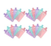 Amosfun 24pièces Sacs De Lotion De Voyage Compressibles De Trousse De Toilette Plate Transparente Contenant De Voyage pour Lotions Et Sacs De Toilette Et Portables pour Femmes