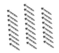 Amosfun 25 pièces Cheville Expansion Mur Creux Fixation Étagère Murale Invisible Ancrage Lourd pour Plaques de Plâtre Acier Installation Sécurisée pour Murs Creux