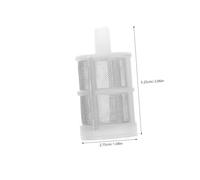 Amosfun 25 Pièces Filtre crépine d'aquarium passoire de pompe à jardin Passe-casse de pompe à eau de jardin coque en plastique blanche