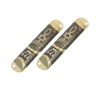 Amosfun 2ensemble Étuis à Mezouzah Traditionnels avec Support Métal Étoile De David Décoration Intérieur Juive Vintage Bénédiction Religieuse
