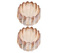 Amosfun 2pcs Abat-jour en Verre Tulipe Vintage pour Lampe de Table et Plafonnier, Facile à Installer, Décor Floral Élégant pour Salon et Maison
