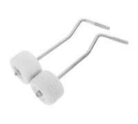 Amosfun 2pcs Marteaux de Pédale de Batterie en Feutre et Métal, Accessoires Fiables et Esthétiques pour Pédale de Grosse Caisse, pour Batteurs et Styles Musicaux Variés