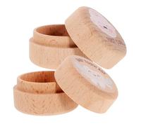 Amosfun 2pièces Boîte à Dents De Garçon Fille Ronde Bois Contenant Pour Ranger Les Dents De Lait Souvenirs Enfance
