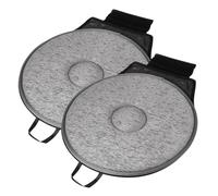 Amosfun 2pièces Coussin Pivotant pour Siège Auto Lot sous Antidérapant pour Voiture et Personnes Âgées