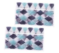 Amosfun 2pièces Couvre-micro-ondes Protecteur Avec Poches Ensemble De Motifs Aléatoires Protection La Poussière Éclaboussures