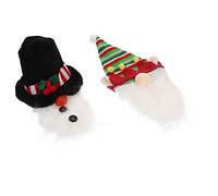 Amosfun 2pièces Housse de Bouteille Forme de GNOME de Noël pour Bouteille de Vin Rouge Décoration Créative pour Fête de Noël