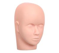Amosfun 2pièces Mannequins de Visage pour Formation aux Extensions de Cils Modèles Yeux Artificiels pour Entraînement Esthétique Têtes de Mannequin pour Pratique du Maquillage