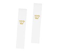 Amosfun 2pièces Mezouza De Prière Résine Blanche Lot de Supports Décoratifs pour Porte Entrée Mezouza De Maison Juive Étui pour Montants De Porte Cadeau De Vacances