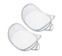 Amosfun 2pièces Panier à Linge Mural Pliable Organiseur Suspendu Pour Chambre Et Salle De Bain Panier De Rangement Respirant Multifonction Pour Vêtements Et Jouets