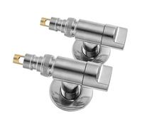 Amosfun 2Pièces Robinet de Machine à Laver avec Vanne Arrêt Automatique pour Salle de Bain Accessoire Pratique pour Raccord Rapide et Installation Facile Compatible Plupart
