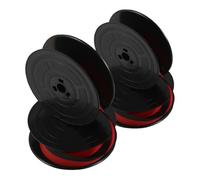 Amosfun 2pièces Ruban pour Machine à Écrire Rétro Ruban Encreur Noir Et Rouge pour Modèles Anciens Compatible Poisson Volant Longkong Frère Expérience Mécanique Précise Et Tactile