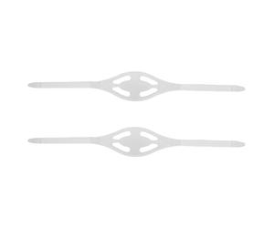 Amosfun 2pièces Sangle de Masque de Plongée Transparente Silicone Réglable Lot de Bande Élastique pour Lunettes de Natation et Snorkeling Remplacement et Flexible